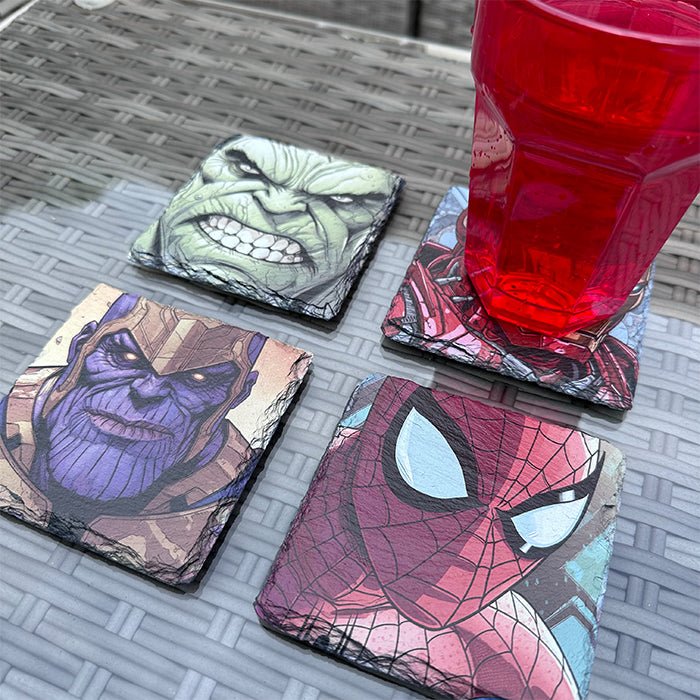Marvel Slate Coasters - Spider-Man - GameOn.games