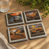 Outdoor Wildlife Slate Coasters