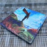 UK Landmarks Slate Coasters - Angel of the North - GameOn.games