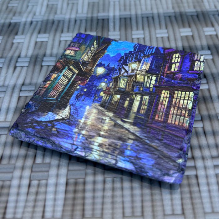 UK Landmarks Slate Coasters - York Shambles - GameOn.games